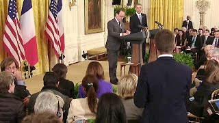 President Obama and President Hollande Hold a Joint Press Conference [upl. by Asnerek]