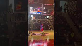 Mascot lip sync battle with GWiz from the Washington Wizards during Mystics game  DC WNBA [upl. by Acinna]