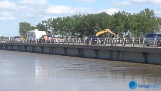 July 9th 2014 The flooding near Portage la Prairie [upl. by Hennessey85]