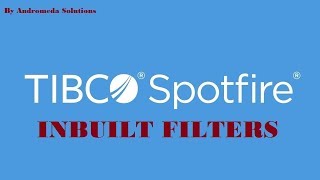 TIBCO Spotfire Inbuilt Filters [upl. by Leong]