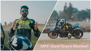 MRF Steel Brace Wrated radials The ultimate tyre for highperformance bikes [upl. by Nerdna]