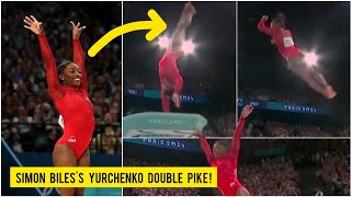 Simone Biles groundbreaking performance in womens vault final in Paris Olympics 2024 Highlights [upl. by Nirrak705]