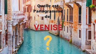 Anagramme VENISE [upl. by Ahseneuq]