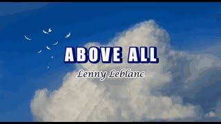 ABOVE ALL Karaoke [upl. by Alano]