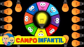 Juego de Ruleta de Colores con un Foco  Campo Infantil [upl. by Haroppiz]