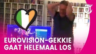 Hysterische Songfestivalfan gaat viral [upl. by Schaab451]