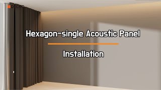 Hexagon single acoustic panel installation  DECNO [upl. by Bobbe250]