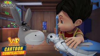 Vir Ne New Robot Banaya  Vir The Robot Boy Compilation 07  Season 01  Cartoon for Kids  spot [upl. by Fianna664]