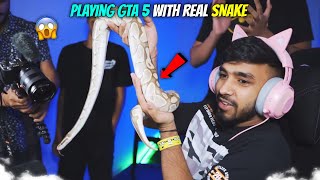 TECHNO GAMERZ PLAYING GTA 5 WITH SNAKE 🐍  TECHNO GAMERZ GTA 5 145  TECHNO GAMERZ [upl. by Skyla540]