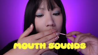 ASMR｜👄Sensitive Mouth Sounds amp Spit Painting💦No Talking [upl. by Slocum]