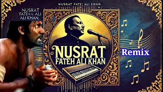 Nusrat Fateh Ali Khan Qawwali remix Songs  Timeless Classics of the Legendary Maestro [upl. by Roumell]