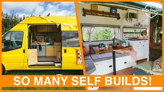 We Looked Around 30 AMAZING SelfBuild Campervans  With TOURS Camp Quirky 2017 [upl. by Nanon]