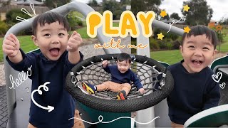 Fun Outdoor Play at Kestle Park Warragul Victoria Australia [upl. by Akalam]