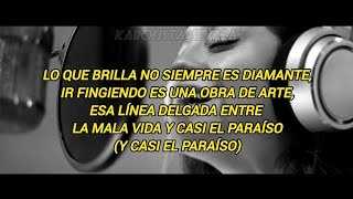 Karol Sevilla  CASI EL PARAÍSO LETRA Video Lyrics [upl. by Yemorej]