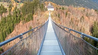 La pendenta 270 Meter Graubündens längste Hängebrücke New long suspension bridge Switzerland 4K [upl. by Assira989]