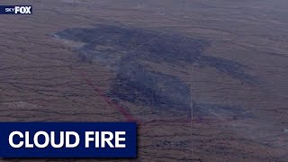 Wildfire spreads near Wickenburg burns hundreds of acres [upl. by Etennaej]