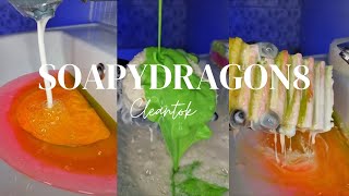 🧡🩷💚💛 ASMR  THE SOUND THE POURS THE CRUNCH SOAPYDRAGON8  CLEANTOK SATISFYING SPONGE SQUEEZING [upl. by Leilani822]