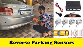 how to install reverse parking sensor [upl. by Noyerb]