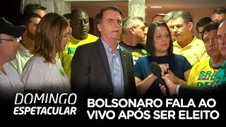 Jair Bolsonaro fala ao vivo após ser eleito Presidente do Brasil [upl. by Arahas]