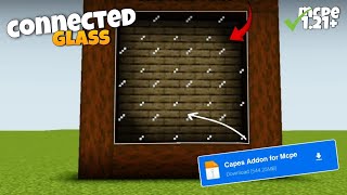 Connected glass mod for Minecraft pe 121  Minecraft connect glass mod 121 [upl. by Miah344]