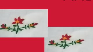 simple flower embroidery designs for beginnersAll Over Floral Motif Embroidery Design for Dress [upl. by Anaxor]