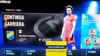 FIFA 22 come creo una nuova carriera [upl. by Martelle493]