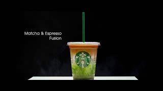 CARA MEMBUAT STARBUCKS MATCHA ESPRESSO FUSION ENGLISH SUB [upl. by Etnoj]