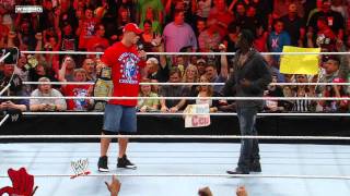 John Cena comes to the rescue of a WWE fan after RTruth picks on them [upl. by Eiramit]