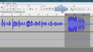 4 Audacity optage og klippe en lydfil [upl. by Olson]