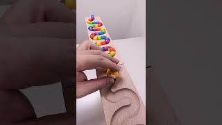 marble Run Race ASMR 154 Wooden Wave Course Colorful Marbles marblerun marblerunrace asmr [upl. by Evander]