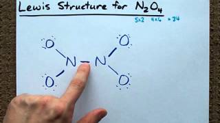 Lewis Structure of N2O4 [upl. by Sontich]