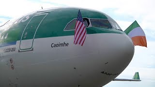 Aer Lingus Cockpit Video  Dublin to Seattle  Inaugural SEA Flight [upl. by Llevaj]