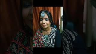 Navratri look makeup garba festival love youtubeshorts music trending [upl. by Nemlaz]