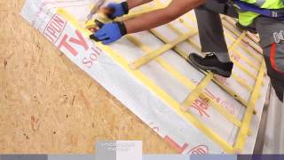 DuPont™ Tyvek® Roof Installation Video  CZ [upl. by Labanna]