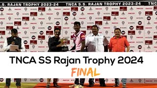 Chengalpattu vs Ranipet  Final  SS Rajan Trophy T20 Tournament 2024  Highlights [upl. by Nordna]