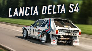 Onboard Lancia Delta S4 Rally  HQ engine sound [upl. by Nalyk160]