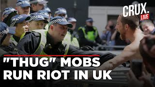 Nearly 100 Arrests After Violent UK Protests Far Right Mobs Clash With Police amp AntiRacism Groups [upl. by Anatak599]