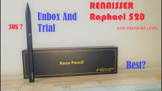 RENAISSER Raphael 520 Surface Stylus  Unbox  Unbox Abnormal [upl. by Gwenora]