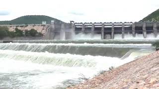 Flow Over an Ogee Crest Spillway Somasila Dam Somasila AP [upl. by Cain]