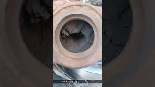 Catalytic Converter Damage automobile carfix asmr mechanic autotools tools satisfying [upl. by Wrand]