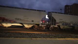 CN Train 399 Heading Westbound Battle Creek Michigan 111023 [upl. by Amieva14]