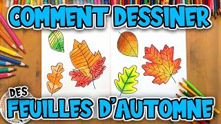 Comment dessiner des FEUILLES DAUTOMNE facilement  Dessin Pour Enfant [upl. by Allenad804]