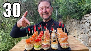 30 CANAPÉS RAPIDÍSIMOS con 1 Lamina de HOJALDRE 😃  GUILLE RODRIGUEZ [upl. by Hanikehs69]