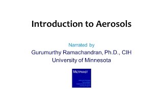 Module 4 Introduction to Aerosols [upl. by Neilson]