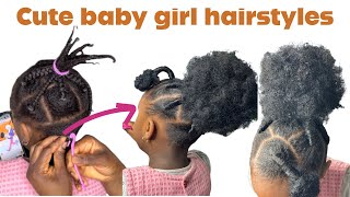 🎀Try this super cute and easy protective hairstyle for kidsmustwatch hairtransformation [upl. by Ardnoik984]