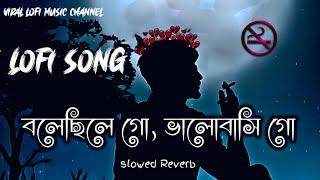 বলেছিলে গোভালোবাসি গো। Bolechile go bhalobasi go lofi song। বলবোনা গো আর কোনো new song । [upl. by Eilyac]