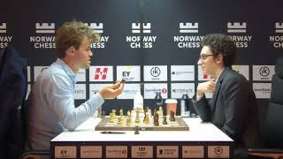 Magnus Carlsen vs Fabiano Caruana  Norway Chess 2024  R10 [upl. by Fania]