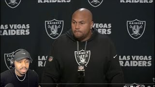 FINALLY someone asked Antonio Pierce this QUESTION  Las Vegas Raiders  reaction [upl. by Eissak]