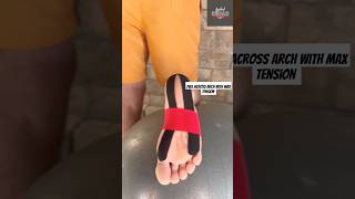 Taping for Plantar Fasciitis pain relief using Spidertech Kinesiology tape plantarfasciatis [upl. by Anastos]