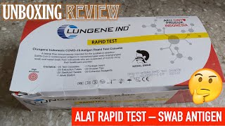 Unboxing REVIEW Rapid TEST SWAB ANTIGEN CLUNGENE IND  Alat Test Mandiri COVID19 [upl. by Nosnor]